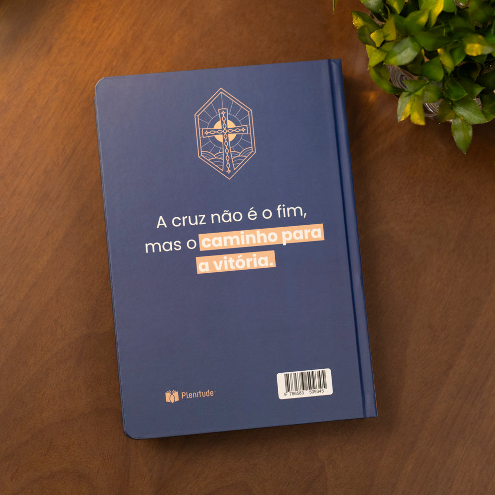Bíblia Sagrada Cruz Vitral | KJA  | Letra Maior | Capa Dura