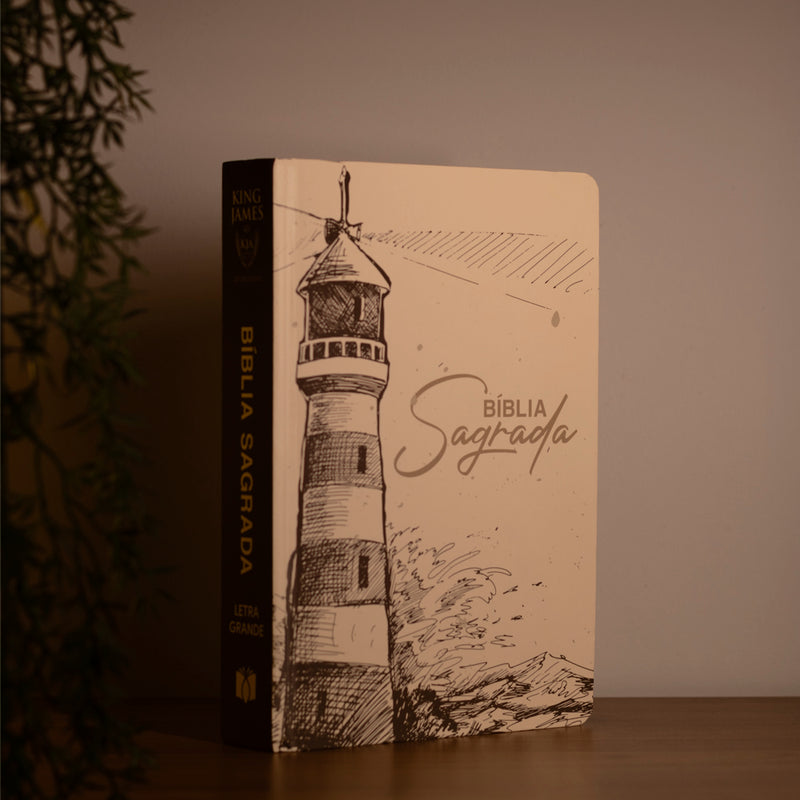 Bíblia Sagrada Farol Ilustrado | KJA | Letra Maior | Capa Dura