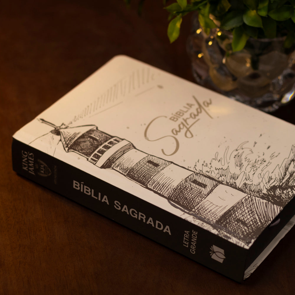 Bíblia Sagrada Farol Ilustrado | KJA | Letra Maior | Capa Dura
