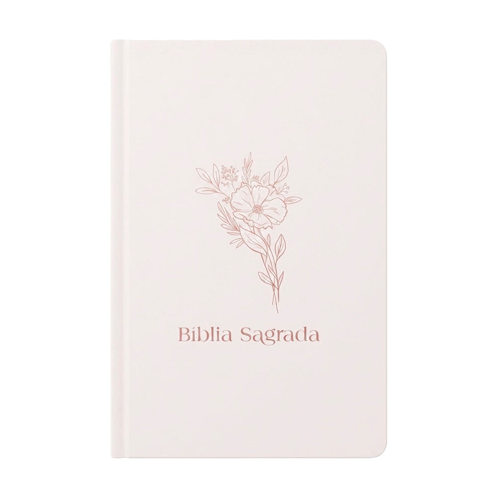 Bíblia Sagrada Flor | NVI | Letra Normal | Capa Dura