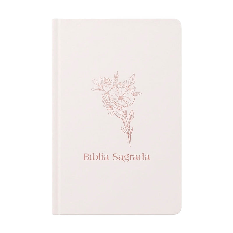 Bíblia Sagrada Flor | NVI | Letra Normal | Capa Dura