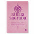 Bíblia Sagrada King James, capa dura rosa com estampa de árvore da vida, letra extragrande. — Plenitude