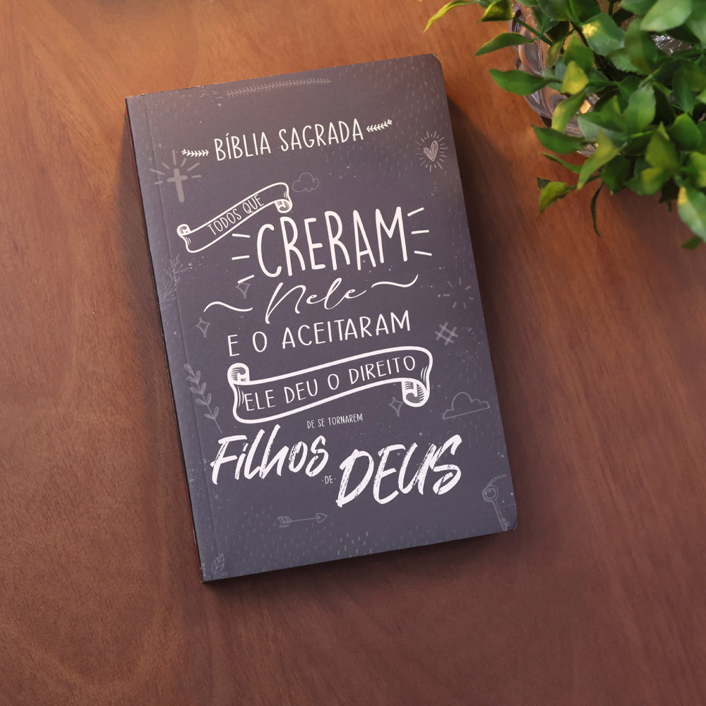 Bíblia Sagrada Lettering | NVI | Letra Normal | Capa Brochura