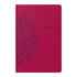 Bíblia Sagrada NVI Slim, capa luxo pink com estampa floral em azul, letra maior. — Plenitude