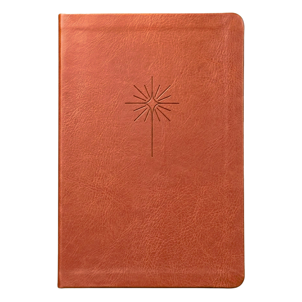 Bíblia Slim Filament | NVT | Letra Grande | Capa Couro Sintético Marrom