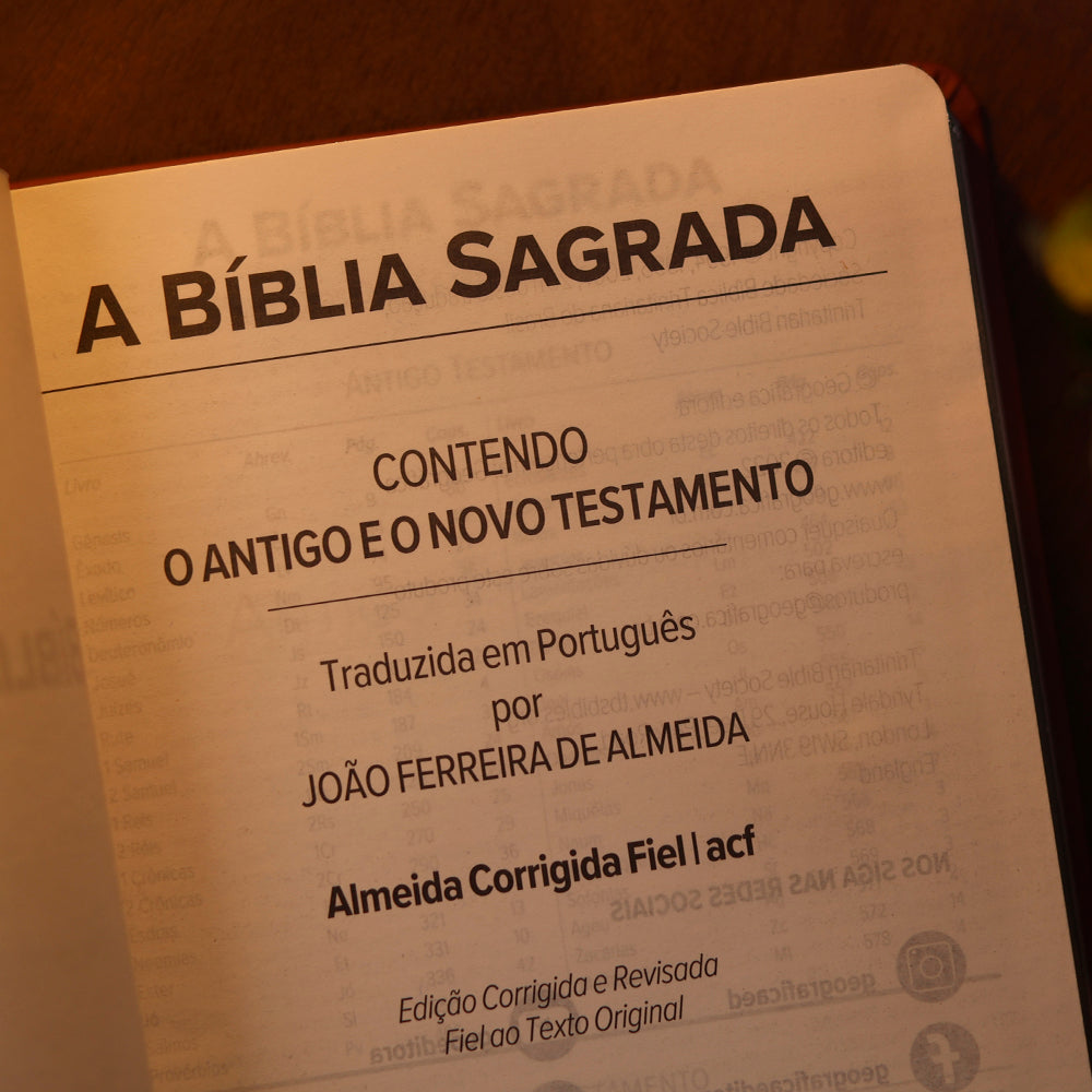 Bíblia Sagrada | ACF | Letra Normal | Capa Luxo Rosê