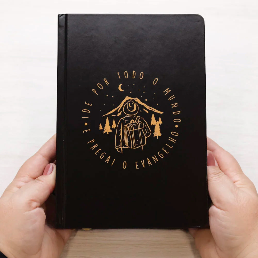 Kit Livro Bloco de Anotações | Capa Brochura e Bíblia Sagrada Ide | ARC | Letra Maior | Harpa e Corinhos | Capa Dura