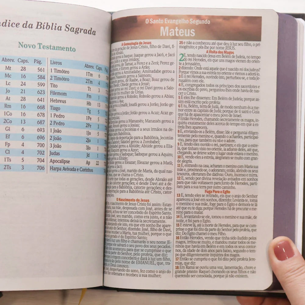 Kit Livro Bloco de Anotações | Capa Brochura e Bíblia Sagrada Ide | ARC | Letra Maior | Harpa e Corinhos | Capa Dura
