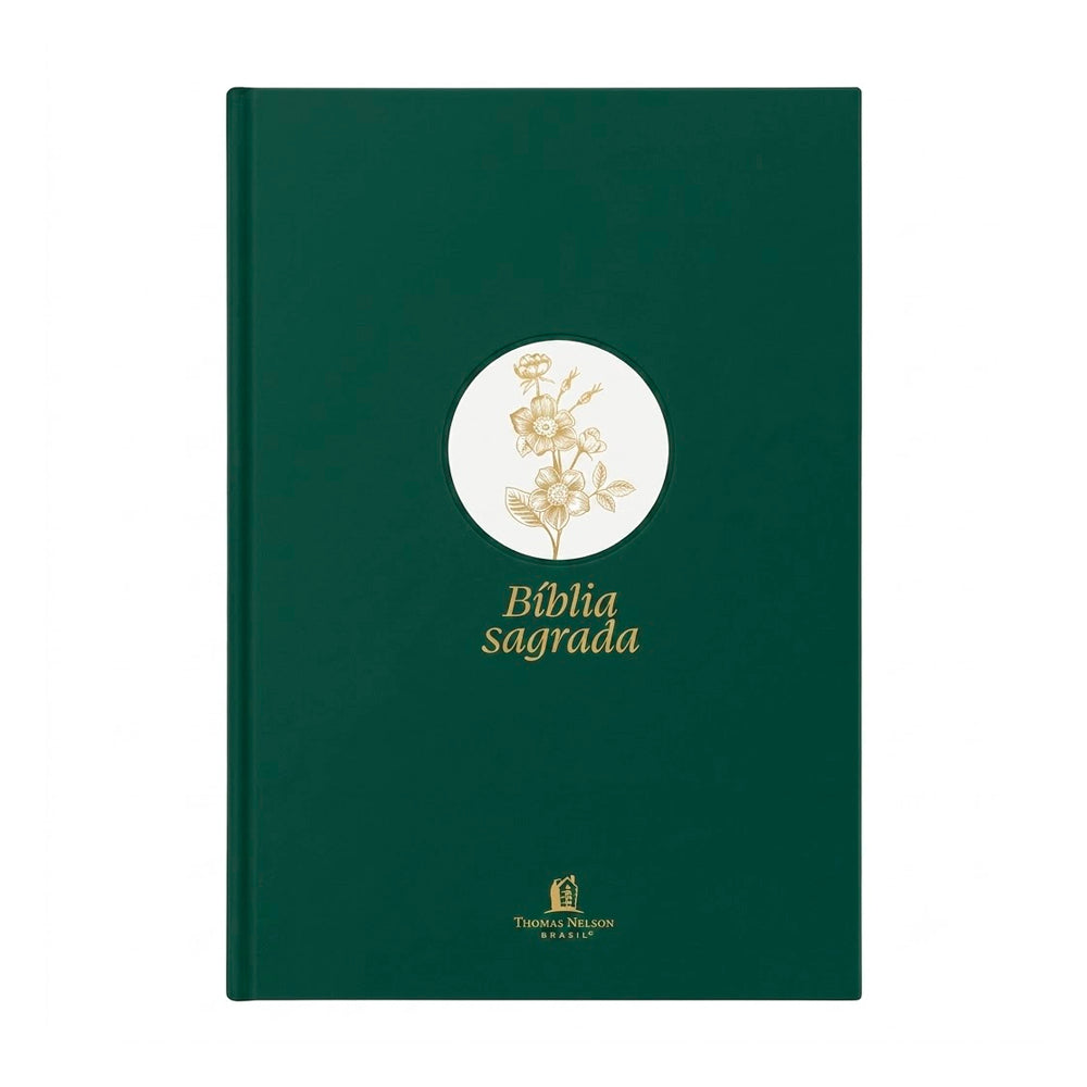 Bíblia Sagrada | NVI | Letra Grande | Capa Dura Tecido | Flor Minimalista