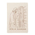 Bíblia Sagrada KJA, capa dura bege com ilustração de Jesus batendo à porta. — Plenitude