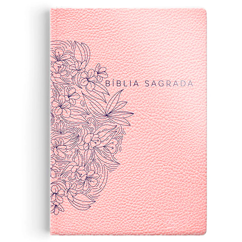 Bíblia Sagrada Slim | NVI | Letra Maior | Capa Luxo Nude