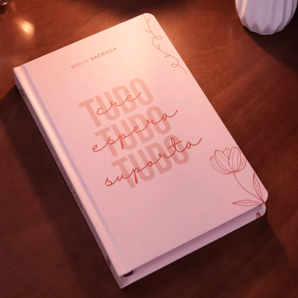 Kit Livro Bloco de Anotações | Capa Brochura e Bíblia Sagrada Slim Tudo Crê | NVT | Capa Dura