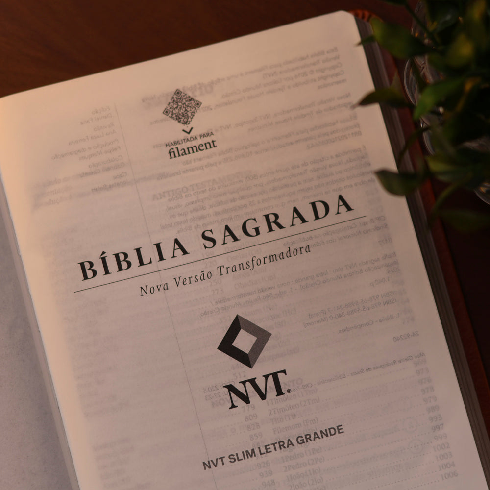 Kit Até que Nada Mais Importe | Luciano Subirá + Bíblia Slim Filament | NVT | Letra Grande | Capa Couro Sintético Marrom