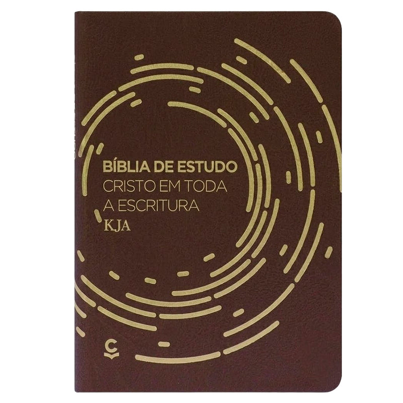 Bíblia de Estudo Cristo em Toda a Escritura | KJA | Letra Normal | Marrom
