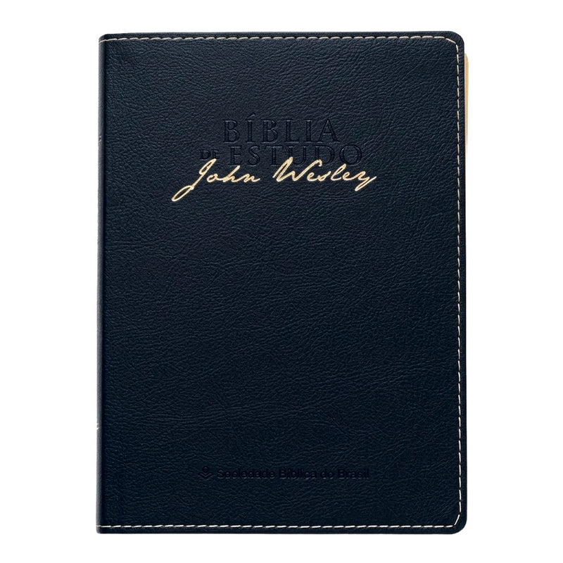 Bíblia de Estudo John Wesley | NAA | Azul