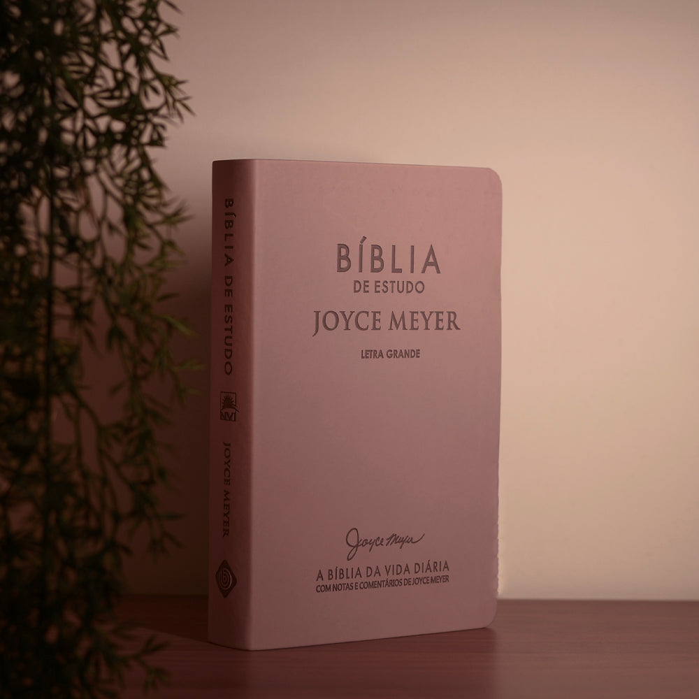 Bíblia de Estudo Joyce Meyer | NVI | Letra Grande | Capa Nude