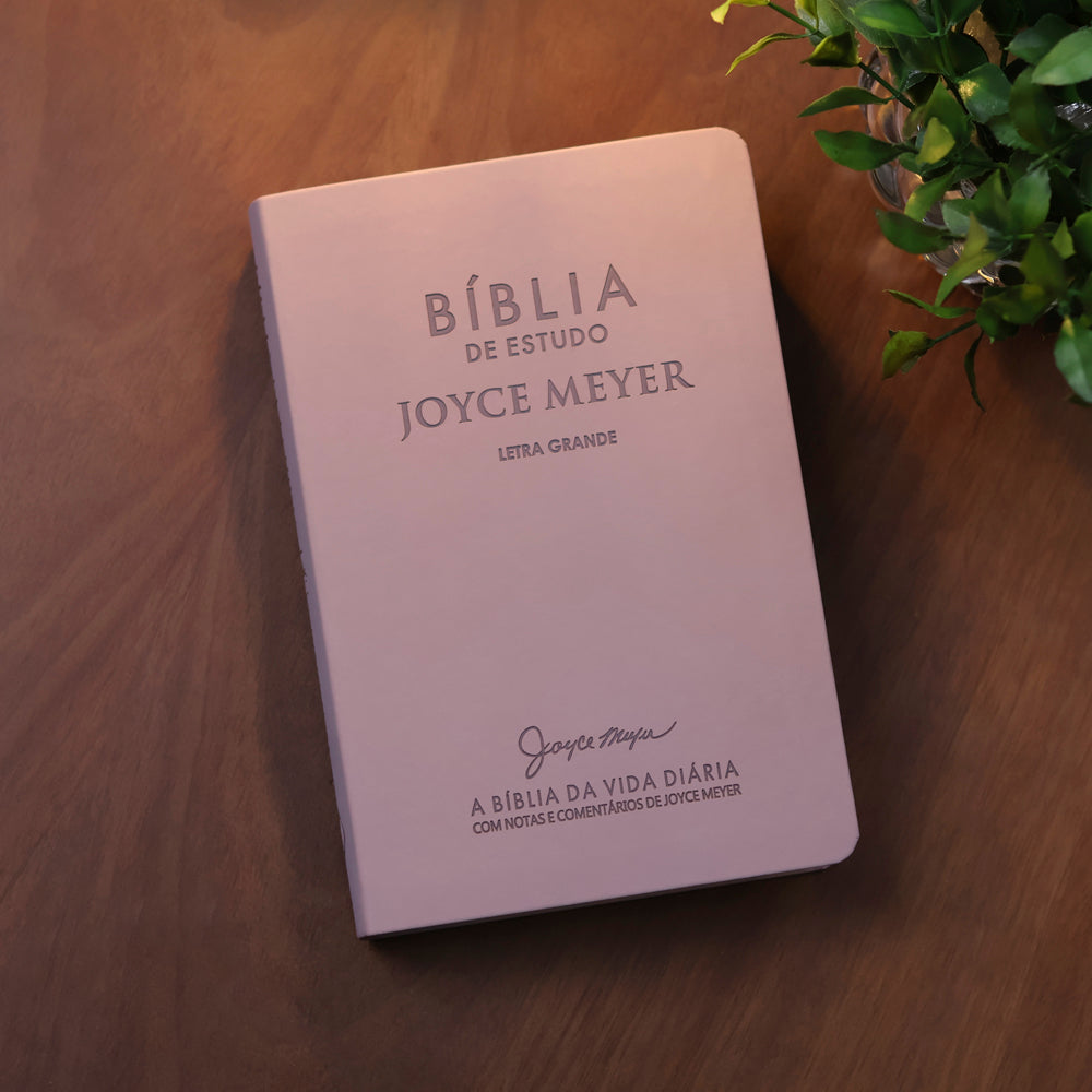 Bíblia de Estudo Joyce Meyer | NVI | Letra Grande | Capa Nude