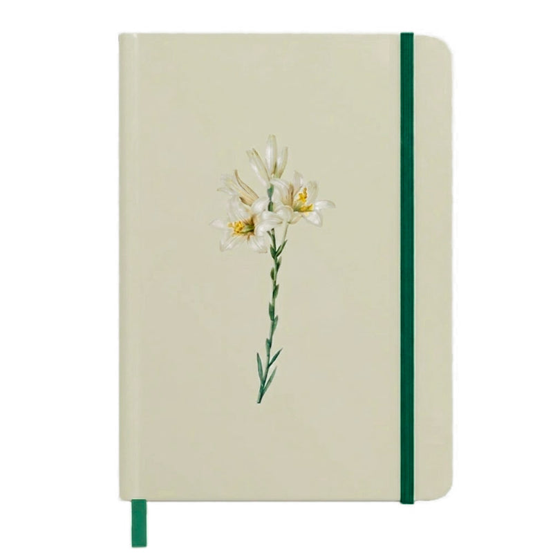 Caderno Moleskine Verde | Com Pauta | Lírios