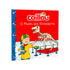 Livro infantil Caillou O Museu dos Dinossauros, capa vermelha com Caillou e esqueleto. — Plenitude