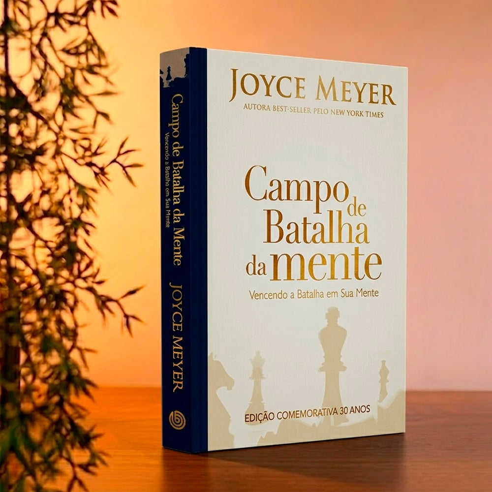 Kit Bíblia Campo de Batalha da Mente | NVA | Letra Normal | Capa Luxo Branca + Campo de Batalha da Mente | Joyce Meyer | Capa Dura Luxo