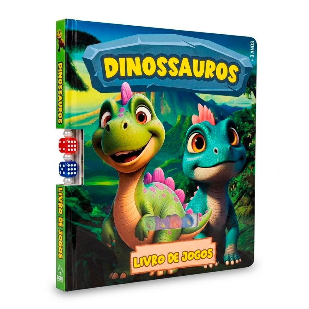 Dinossauros | Livro de Jogos | Capa Dura