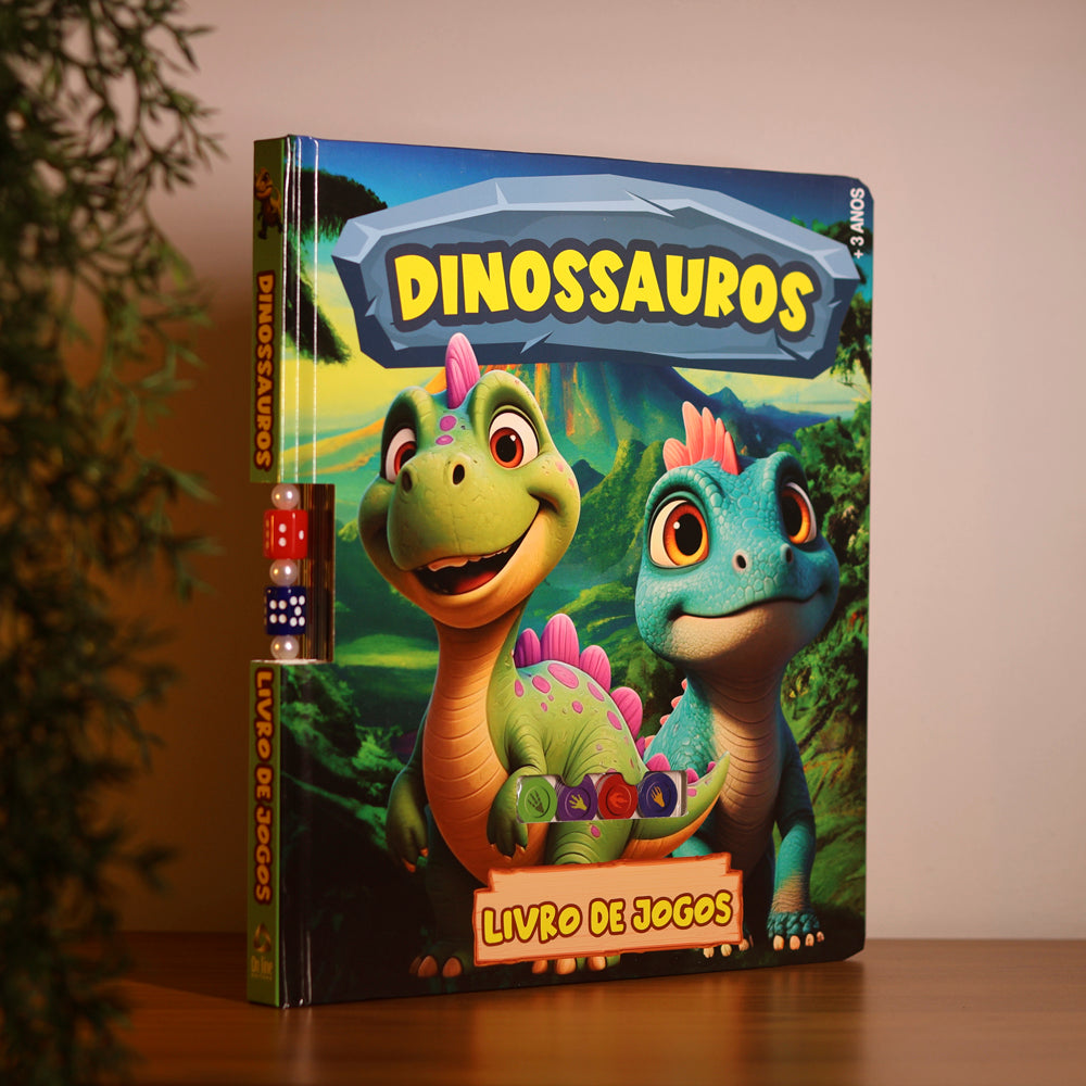 Dinossauros | Livro de Jogos | Capa Dura