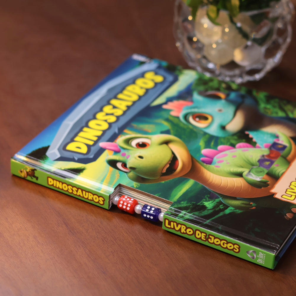 Dinossauros | Livro de Jogos | Capa Dura