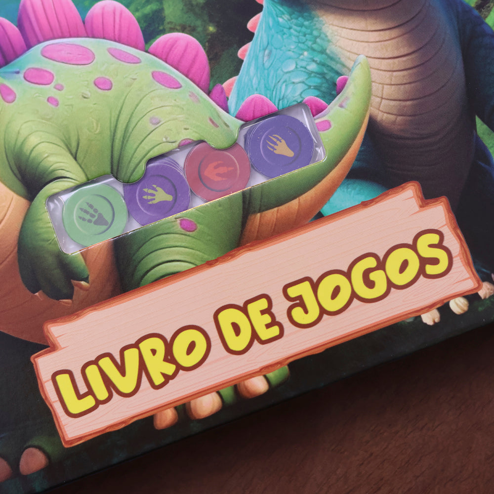 Dinossauros | Livro de Jogos | Capa Dura