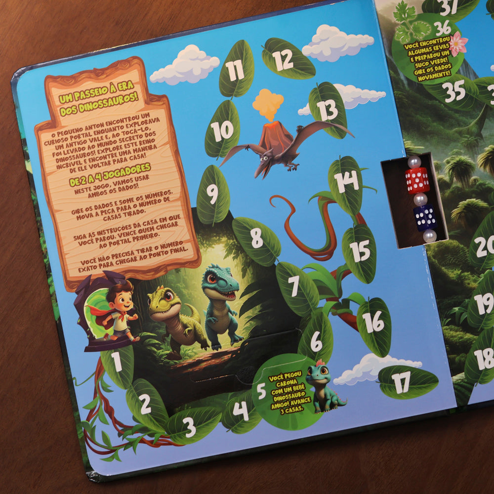 Dinossauros | Livro de Jogos | Capa Dura