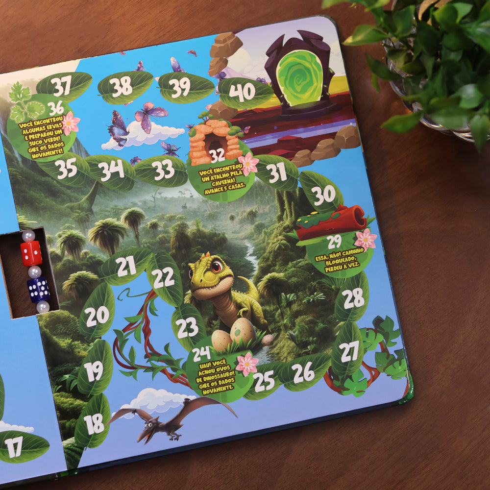 Dinossauros | Livro de Jogos | Capa Dura