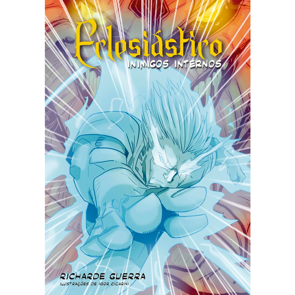Livro "Eclesiástico | Volume 2" de Richarde Guerra, capa de quadrinhos com personagem em azul. — Plenitude