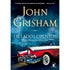 Livro de capa comum, Em Lados Opostos de John Grisham, com capa azul escura e ilustração de dois carros antigos. — Plenitude