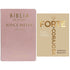 Kit Bíblia De Estudo Joyce Meyer, NVI, Letra Grande, Capa Luxo Rosa, rosa com letras douradas — Plenitude