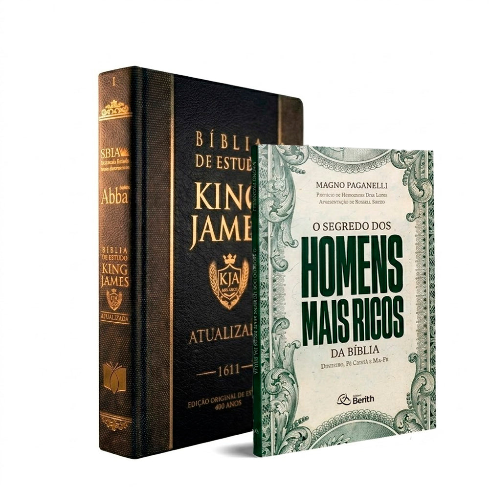 Kit Bíblia de Estudo King James 1611 + O Segredo dos Homens Mais Ricos da Bíblia