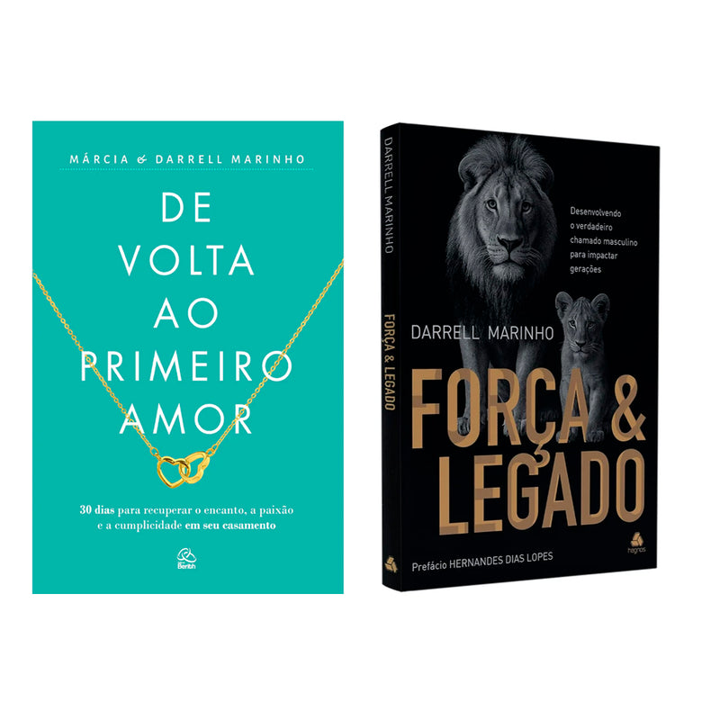 Kit De Volta ao Primeiro Amor | Márcia e Darrell Marinho + Força e Legado | Darrel Marinho