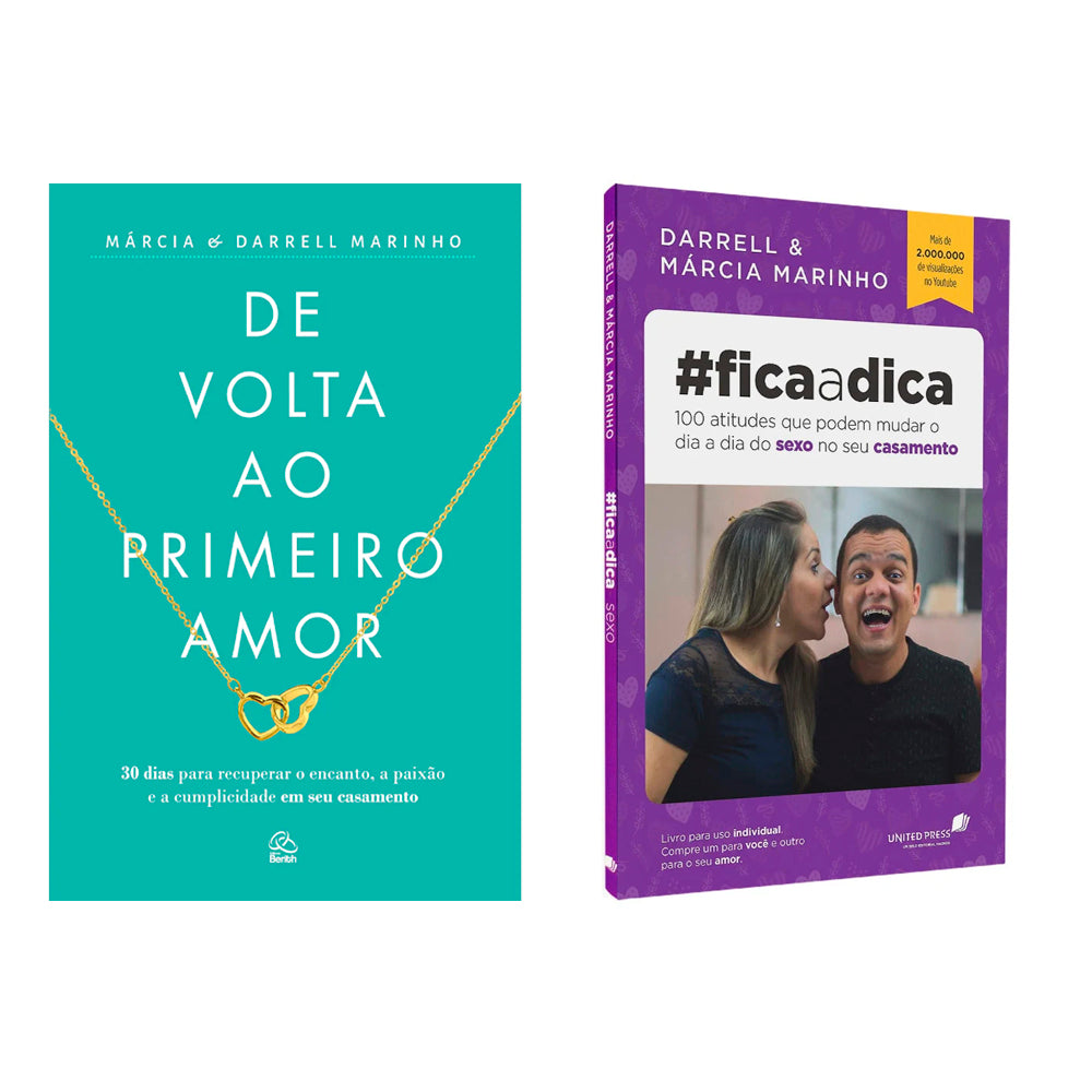 Kit De Volta ao Primeiro Amor + #Fica a Dica Roxo | Márcia e Darrell Marinho