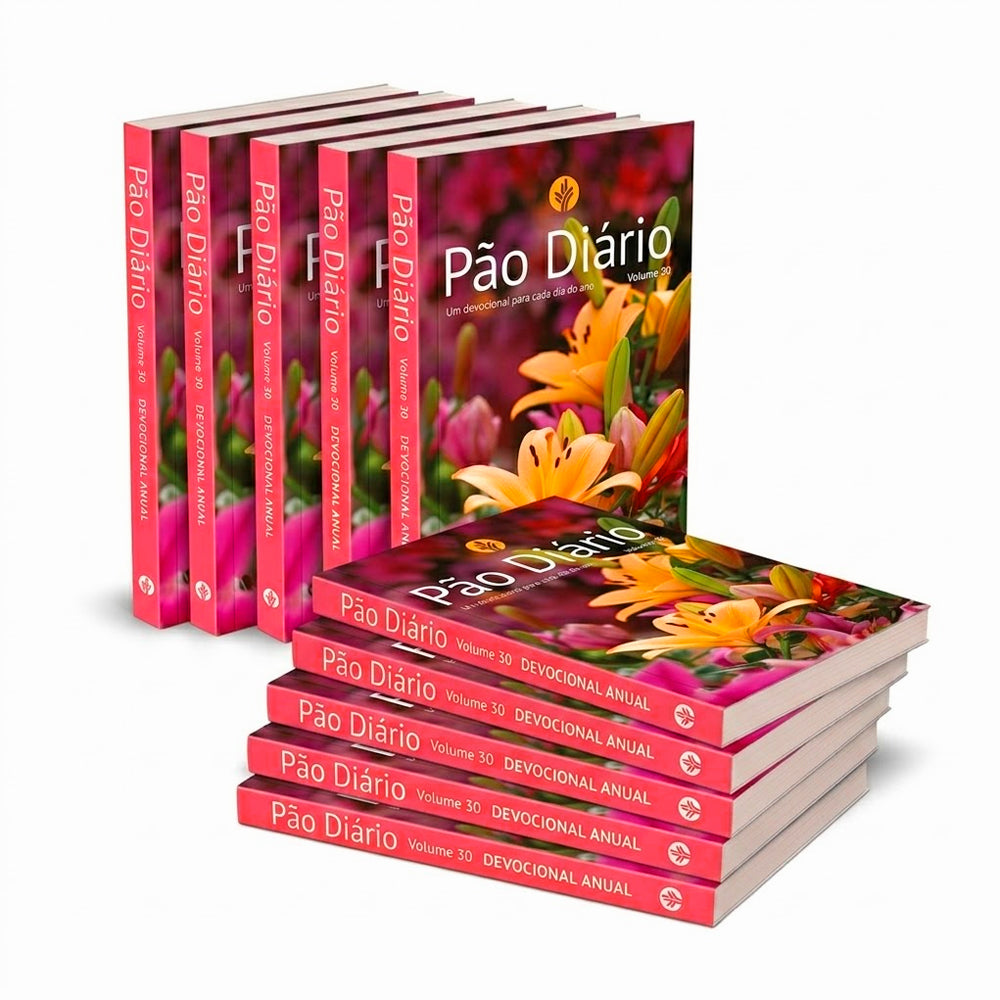 Kit 10 Livros | Devocional Pão Diário | Vol.30 | Flores