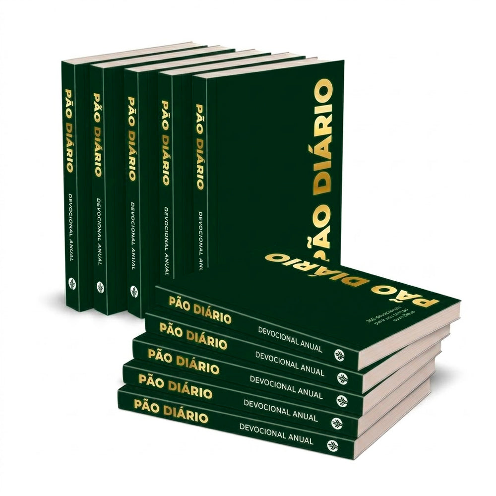 Kit 10 Livros |  Devocional Pão Diário | Vol.30 | Verde