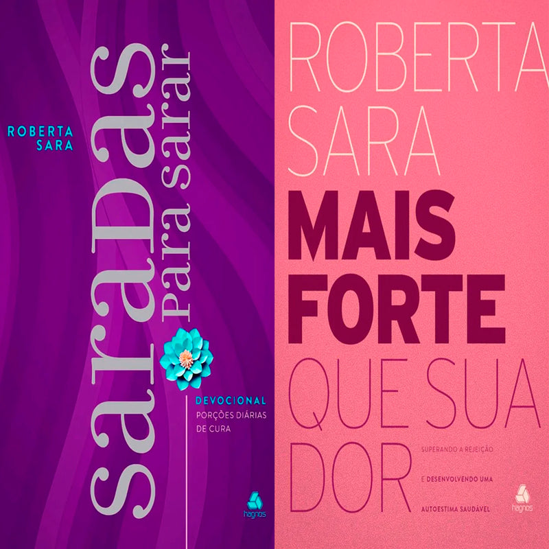 Kit Devocional Saradas Para Sarar + Mais Forte Que Sua Dor | Roberta Sara