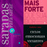 Kit Devocional Saradas Para Sarar + Mais Forte Que Sua Dor + Ciclos Em, Roberta S, capas roxa, rosa e preta — Plenitude