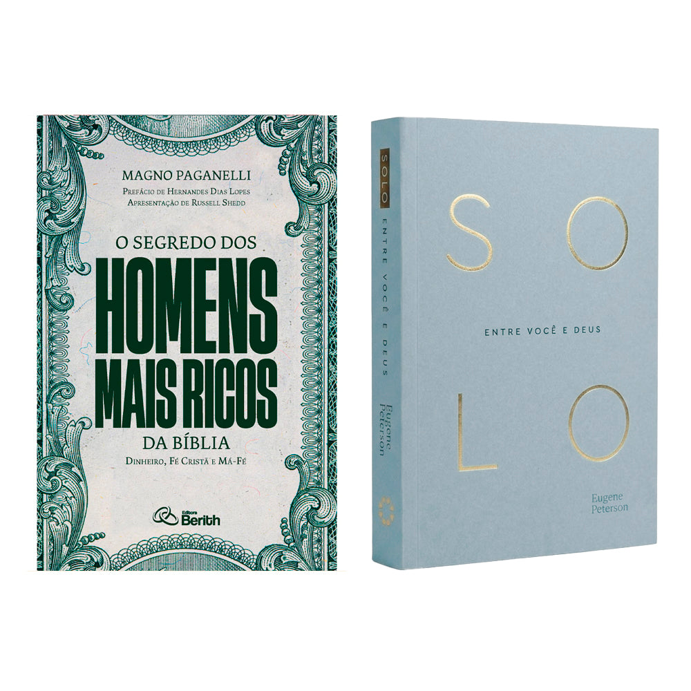 Kit Devocional Solo | Eugene Peterson | Capa Brochura + O Segredo dos Homens Mais Ricos da Bíblia | Magno Paganelli