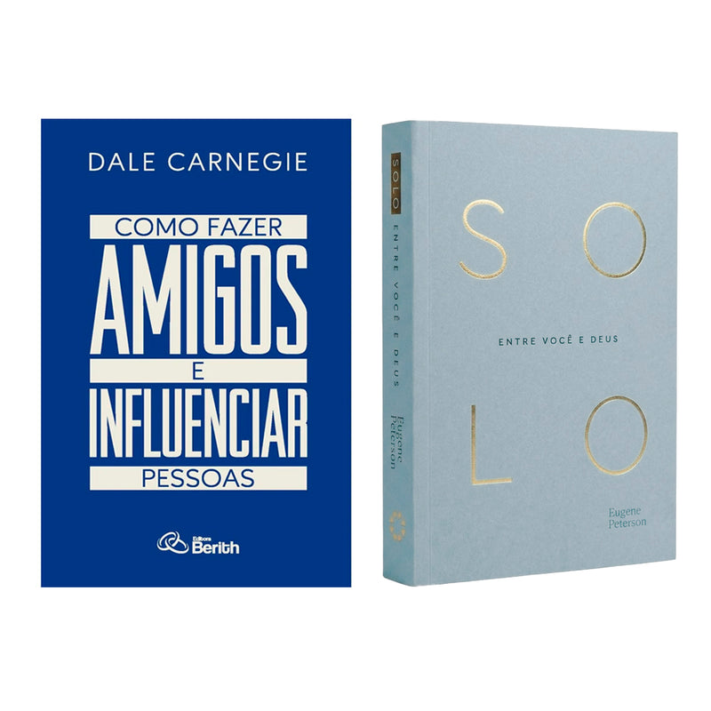 Kit Devocional Solo | Eugene Peterson + Como Fazer Amigos e Influenciar Pessoas | Dale Carnegie