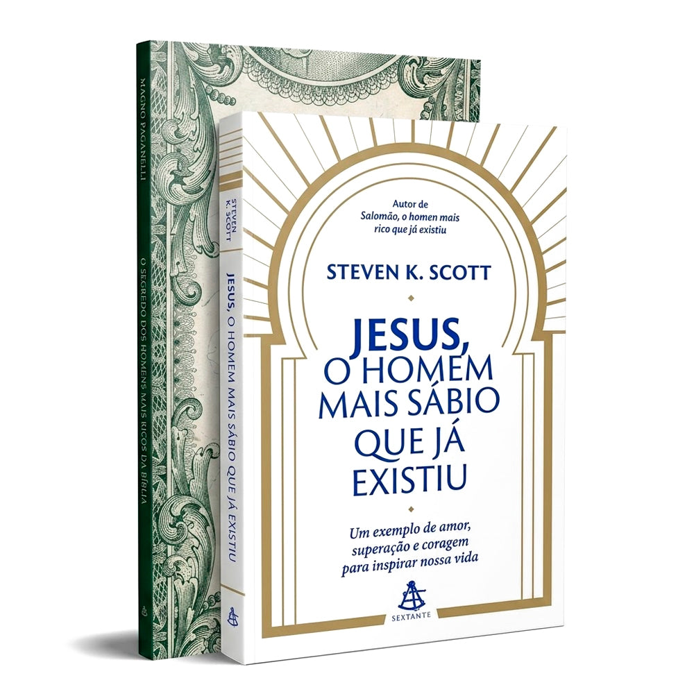Kit Jesus, O Homem Mais Sábio que Já Existiu + O Segredo dos Homens Mais Ricos da Bíblia