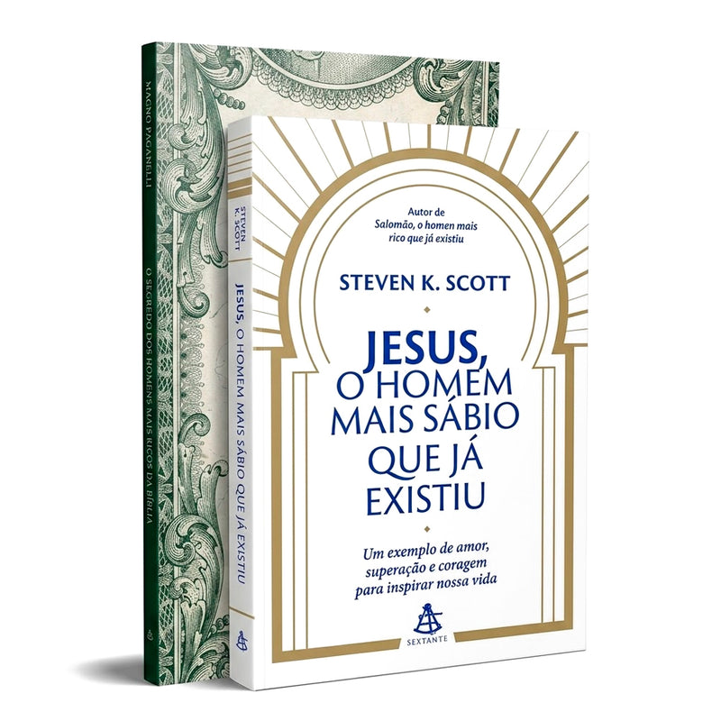 Kit Jesus, O Homem Mais Sábio que Já Existiu + O Segredo dos Homens Mais Ricos da Bíblia