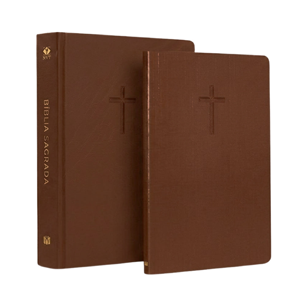 Kit Livro Bloco de Anotações | Capa Brochura e Bíblia Sagrada Slim Ele Ressuscitou | NVT | Capa Dura