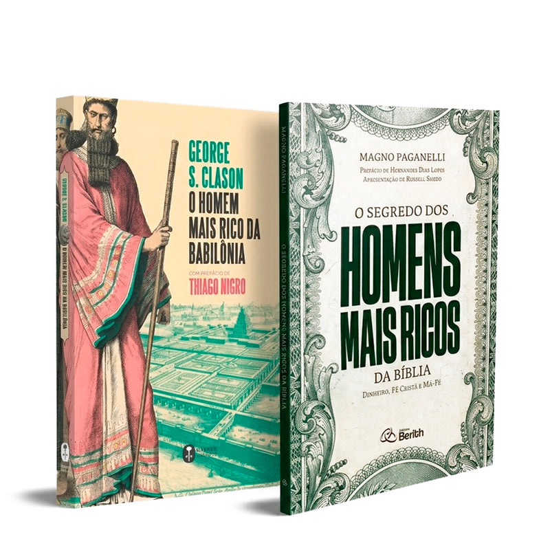 Kit O Homem Mais Rico da Babilônia + O Segredo dos Homens Mais Ricos da Bíblia