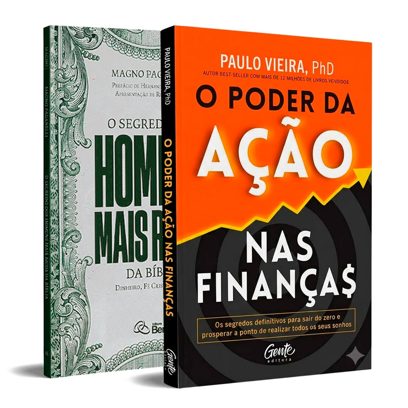 Kit O Segredo dos Homens Mais Ricos da Bíblia | Magno Paganelli + O Poder da Ação nas Finanças | Paulo Vieira