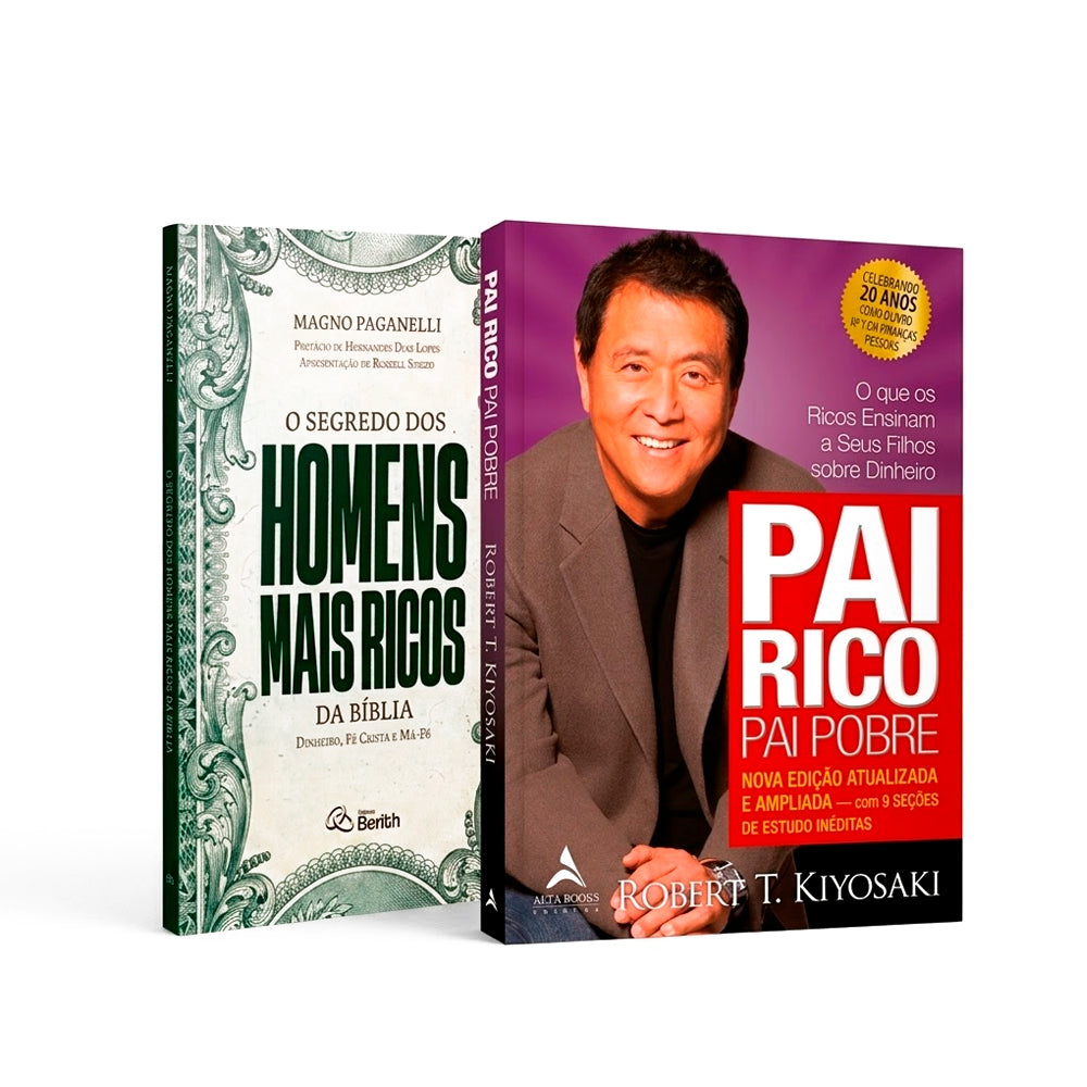 Kit Pai Rico Pai Pobre + O Segredo dos Homens Mais Ricos da Bíblia