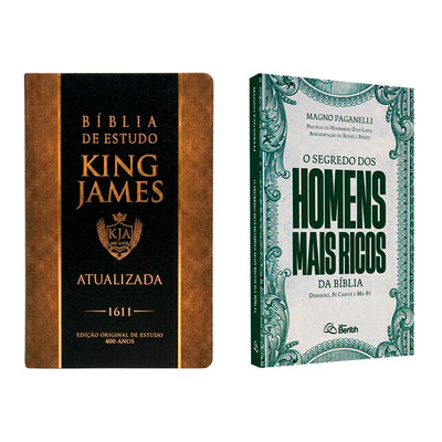 Kit Bíblia de Estudo King James 1611 + O Segredo dos Homens Mais Ricos da Bíblia