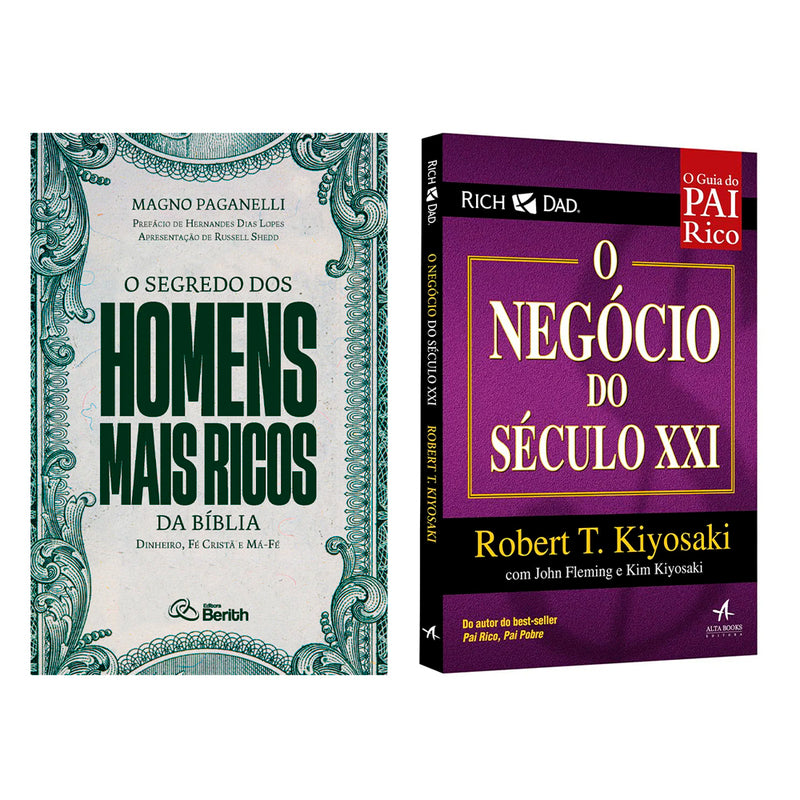 Kit O Negócio do Século XXI + O Segredo dos Homens Mais Ricos da Bíblia